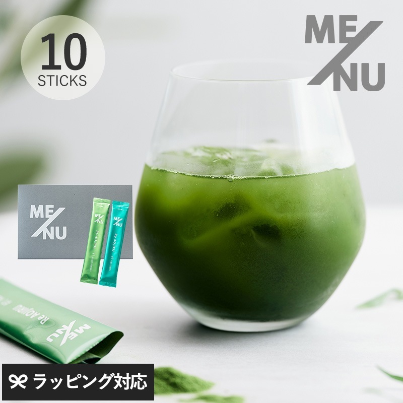 ME/NU メニュー Re AOJIRU 10P #1 FRESH MORNING #2 RICH GREEN NR-02808