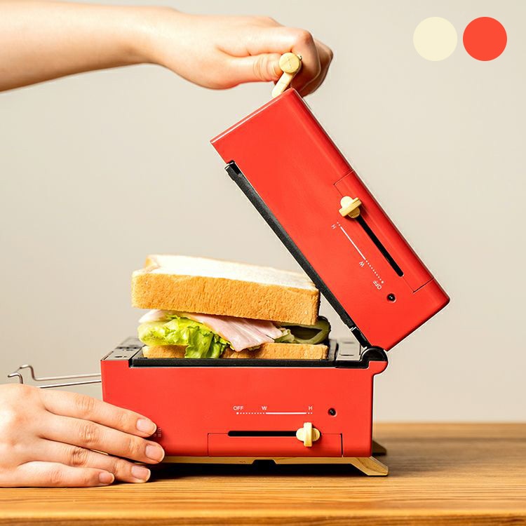 PRISMATE プリズメイト グリルホットサンドメーカー (レシピブック付)  mbm-0680