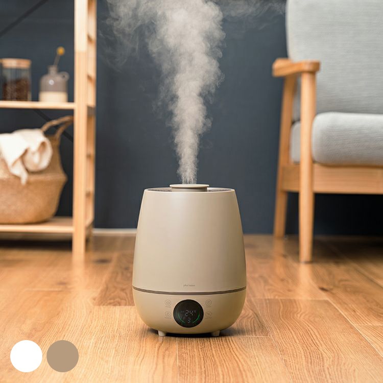 plus more プラスモア 上部給水超音波式加湿器 湿度コントロール付 mbm-0722