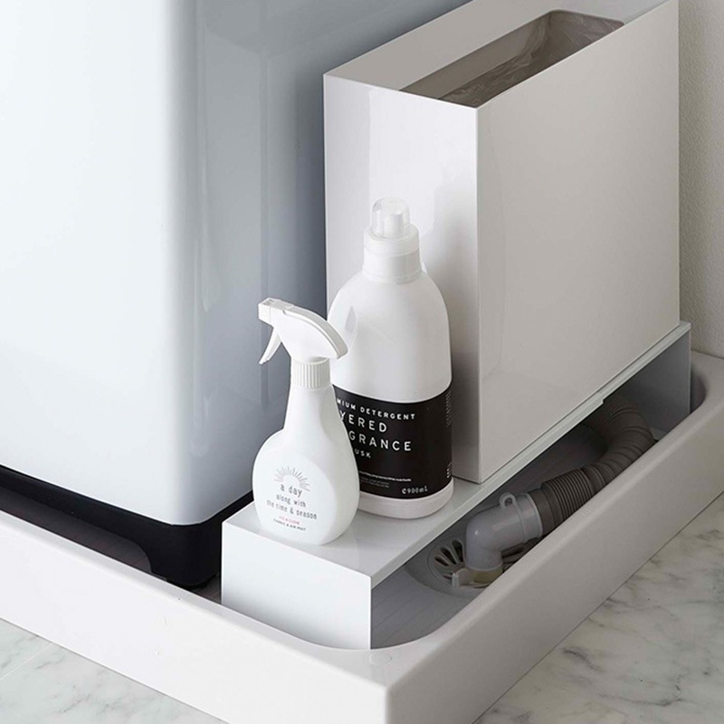 tower タワー 伸縮洗濯機排水口上ラック mga-2369