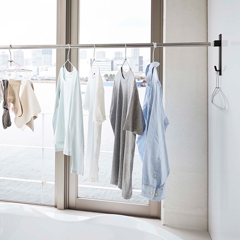 tower タワー マグネットバスルーム物干し竿ホルダー 2個組 mga-3005