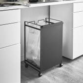 tower タワー 目隠し分別ダストワゴン 2分別 mga-3709