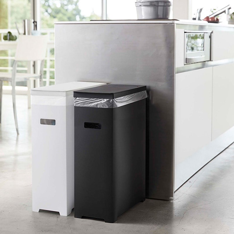 tower タワー スリム蓋付きゴミ箱 2個組 mga-4193