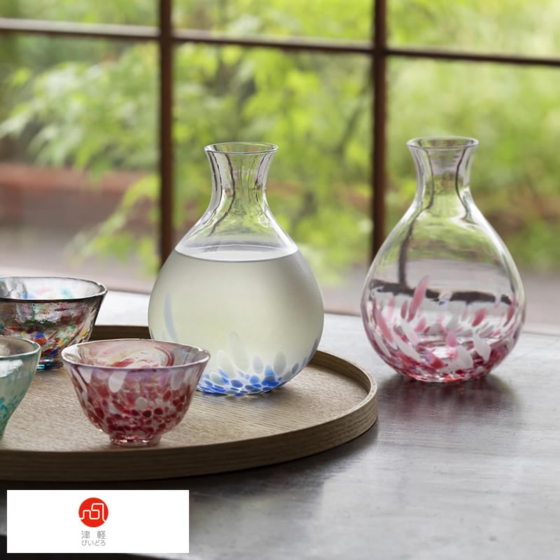 津軽びいどろ 徳利 夏祭り mts-2976