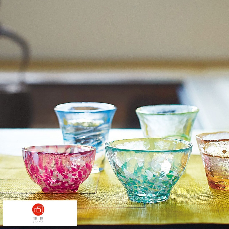 津軽びいどろ おちょこ mts-3342