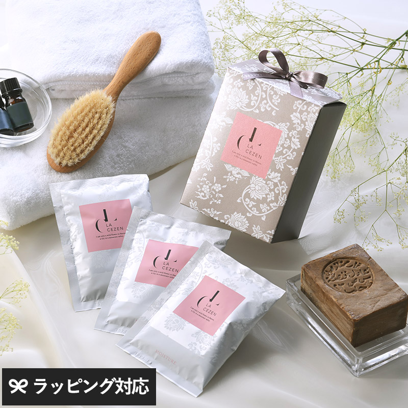 LA CEZEN ラセゼン モイスチャー 60g×6包 NR-02937 入浴剤ギフト 母の日/おしゃれ/保湿/美肌/女性/高級/乾燥対策/母の日 2025 プレゼント ギフト 花以外 実用的 メッセージカード/