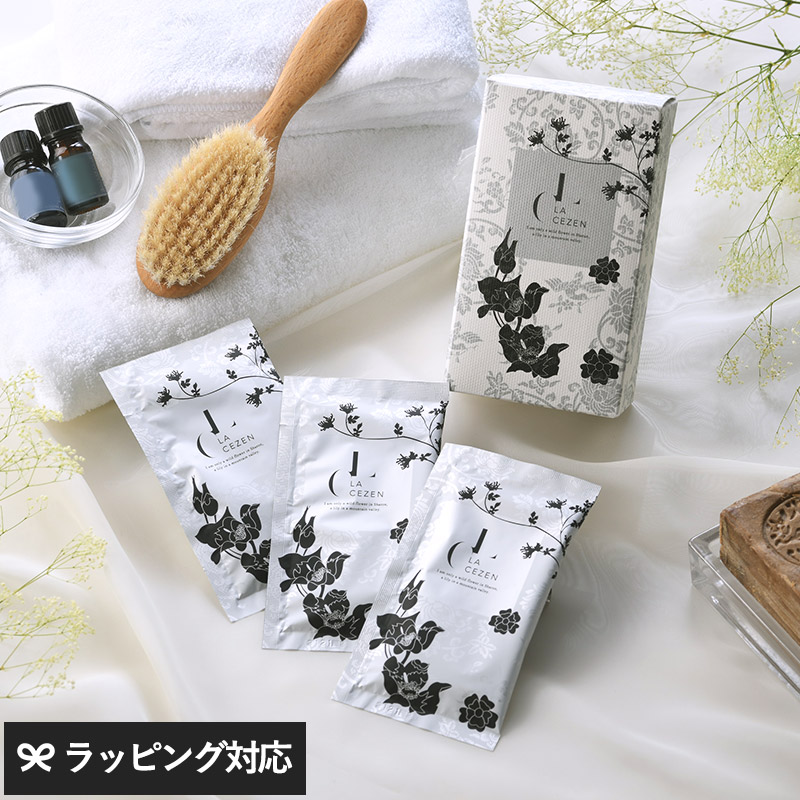 LA CEZEN ラセゼン バスソルト 60g×6包 NR-02938 入浴剤ギフト 母の日/おしゃれ/個包装/松田医薬品/女性/高級/癒し/リラックス/母の日 2025 プレゼント ギフト 花以外 実用的 メッセージカード/