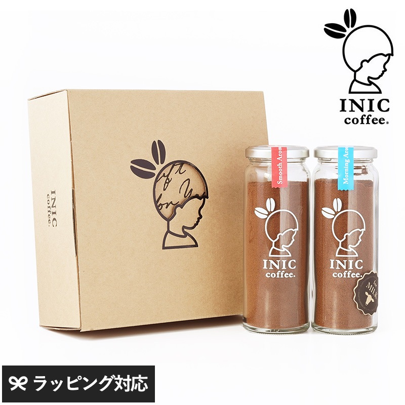 INIC Coffee イニックコーヒー 2 Bottle Gift 人気2ボトルコーヒーギフト NR-03022 コーヒーセット/おしゃれ/かわいい/おいしい/贈り物/母の日 2026 プレゼント ギフト 花以外 実用的 メッセージカード/