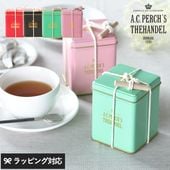 A.C.PERCH'S エーシーパークス スクエアキャニスター mnr-0564 紅茶　A.C.パークス　ACパークス　ルイボス茶葉/缶入り/おしゃれ/かわいい/北欧/おいしい 人気/海外ブランド/母の日 2026 プレゼント ギフト 花以外 実用的 メッセージカード/