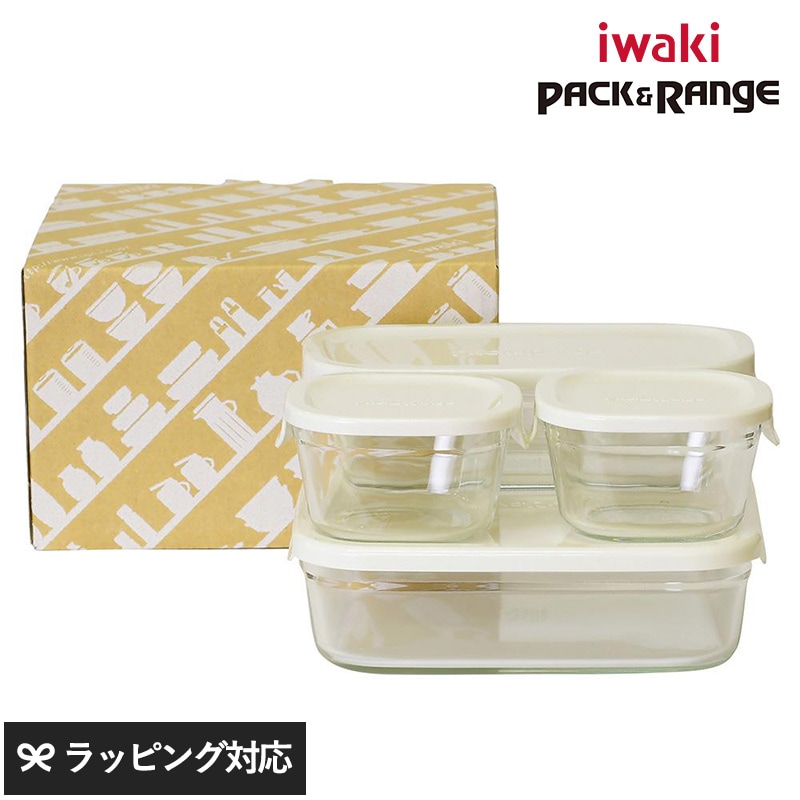 iwaki イワキ パック&レンジ 角型4点セット NR-03354