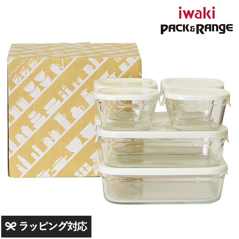 iwaki イワキ パック&レンジ 角型7点セット NR-03355