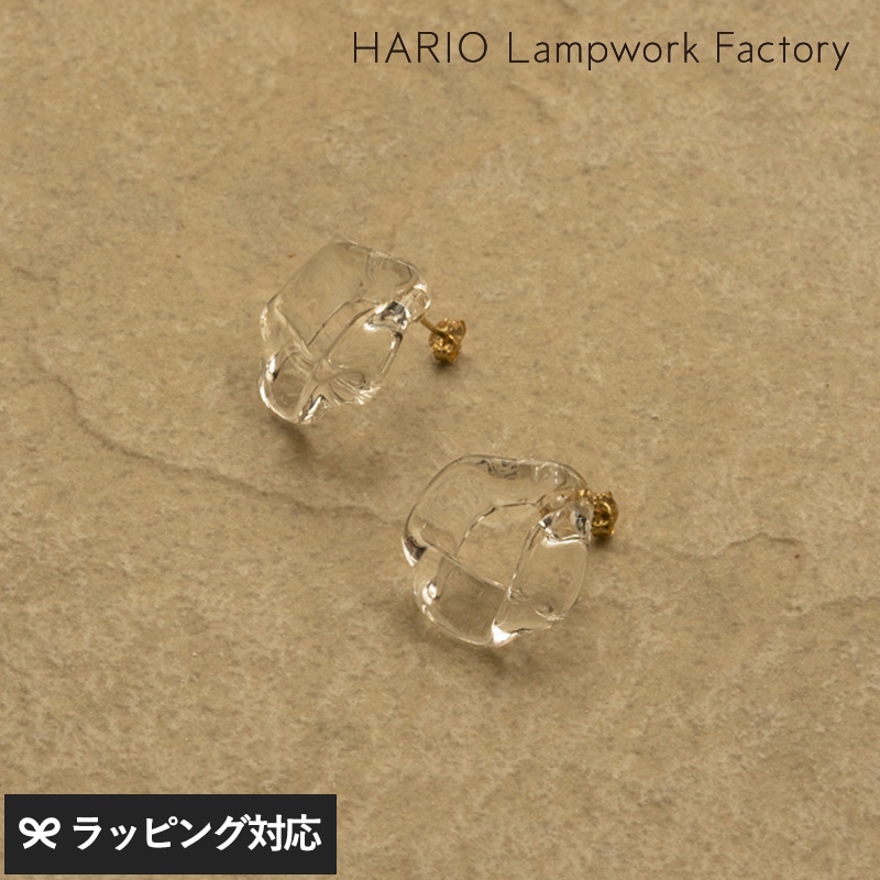 HARIO Lampwork Factory ハリオランプワークファクトリー ピアス ブルーム 10K NR-03503