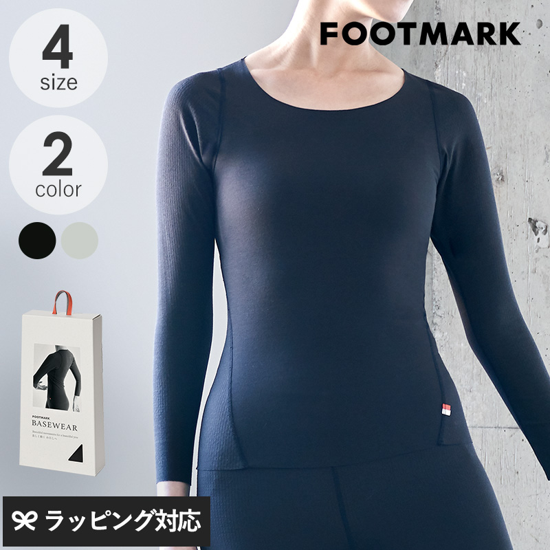 FOOTMARK フットマーク ベースウェア ロングスリーブ women mnr-0617