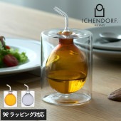 ICHENDORF MILANO イッケンドルフミラノ シリンドロ ダブルウォールオイルボトル mnr-0816 キッチン用品ボトル/オイル/オイルディスペンサー/ハンドメイド/おしゃれ かわいい/ダブルウォールガラス/デザイナーズ/ギフト/インテリア/