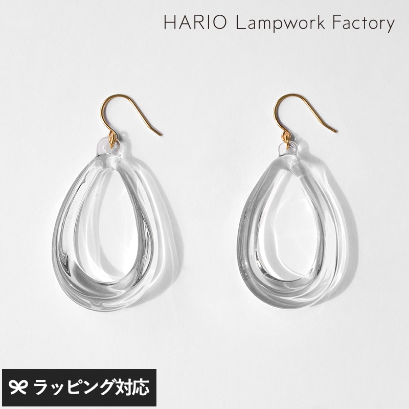 HARIO Lampwork Factory ハリオランプワークファクトリー  ピアス ペトリコール アクセサリージュエリー/ピアス/レディース/ガラス/おしゃれ/日本製/上品/シンプル/ギフト プレゼント/