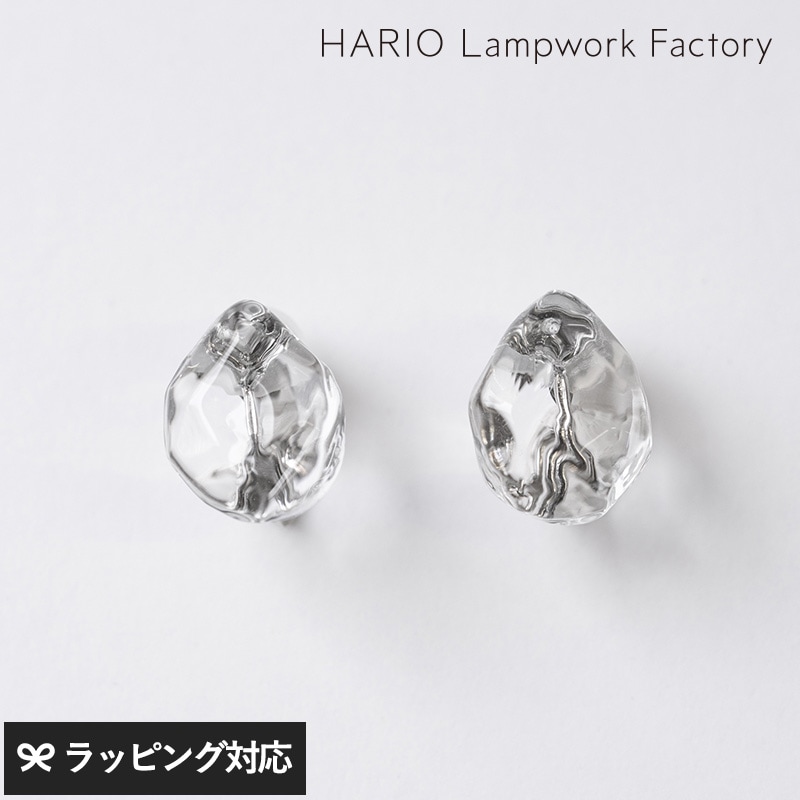 HARIO Lampwork Factory ハリオランプワークファクトリー  イヤリング アイスドロップ アクセサリージュエリー/イヤリング/レディース/ガラス/おしゃれ/日本製/上品/シンプル/ギフト プレゼント/