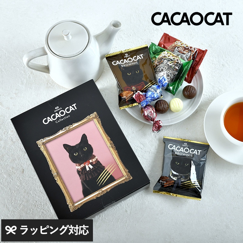CACAOCAT カカオキャット アソートギフト S NR-05078 スイーツ洋菓子/チョコレート ブラウニー クッキー/アソート ギフトセット/ギフト 贈り物/おしゃれ かわいい/猫デザイン/バレンタイン ホワイトデー/お歳暮 季節の挨拶/CACAOCAT カカオキャット/