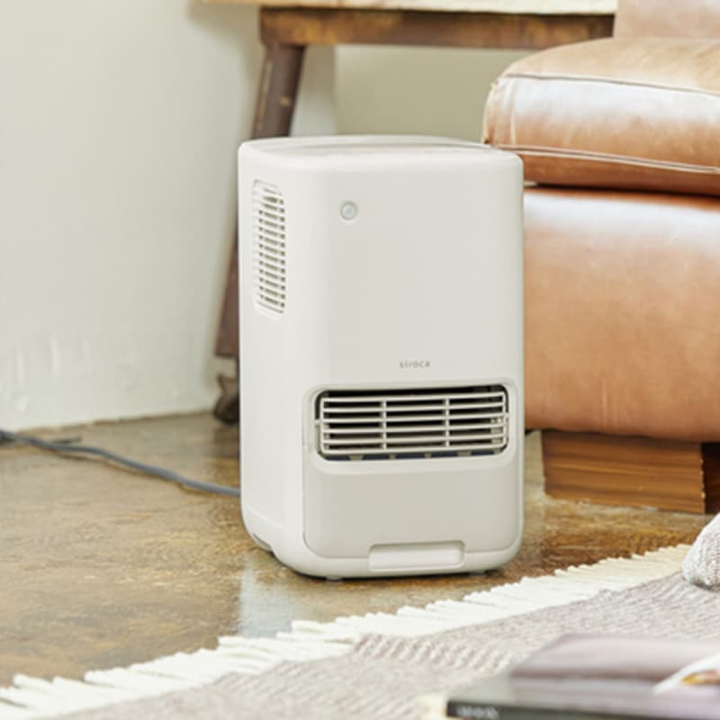 siroca シロカ 加湿機能付き セラミックファンヒーター NR-05071 家電暖房器具/ヒーター/加湿機能/乾燥対策/ウイルス抑制/静音 約25dB/コンパクト/足元 暖房 加湿/siroca シロカ/