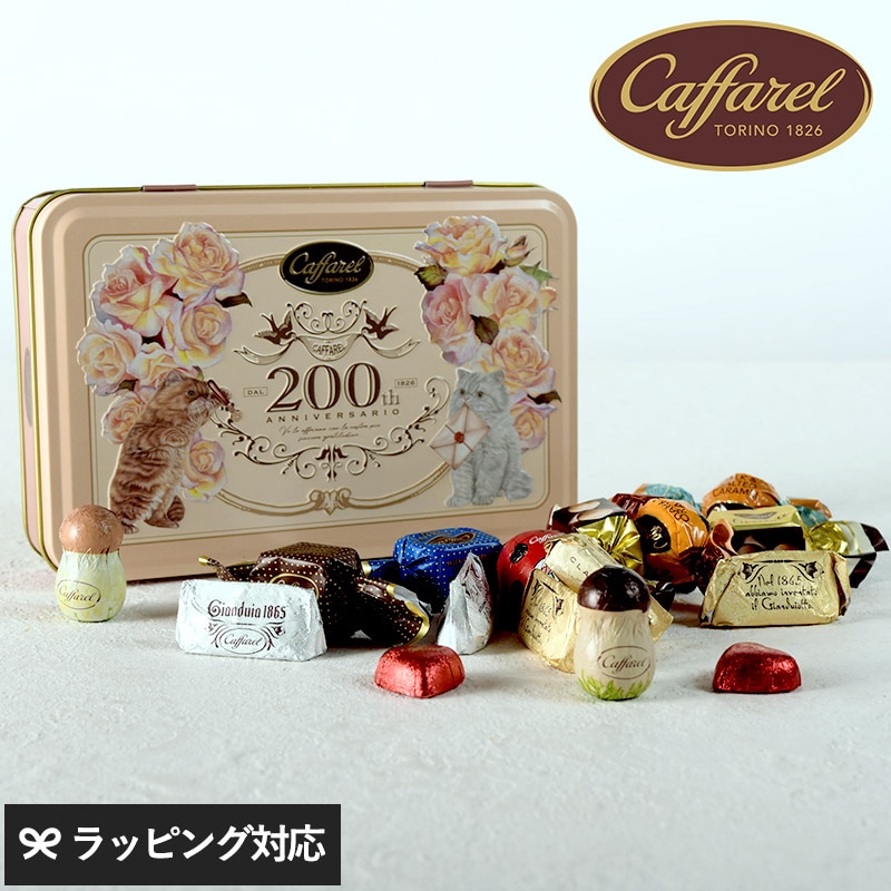 Caffarel カファレル バレンタイン オレンジスクエア缶 NR-05116 チョコレートギフト 贈り物/バレンタイン/詰め合わせ アソート/おしゃれ かわいい/缶/イタリア/カファレル/記念 アニバーサリー/お菓子 スイーツ/