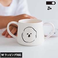 CLASKA DO クラスカ ドー MAMBO DOUBLE HANDLE MUG NR-05141 カップマグカップ/ダブルハンドル/磁器/犬 子犬/イラスト/かわいい おしゃれ/子供/ギフト プレゼント/MAMBO/