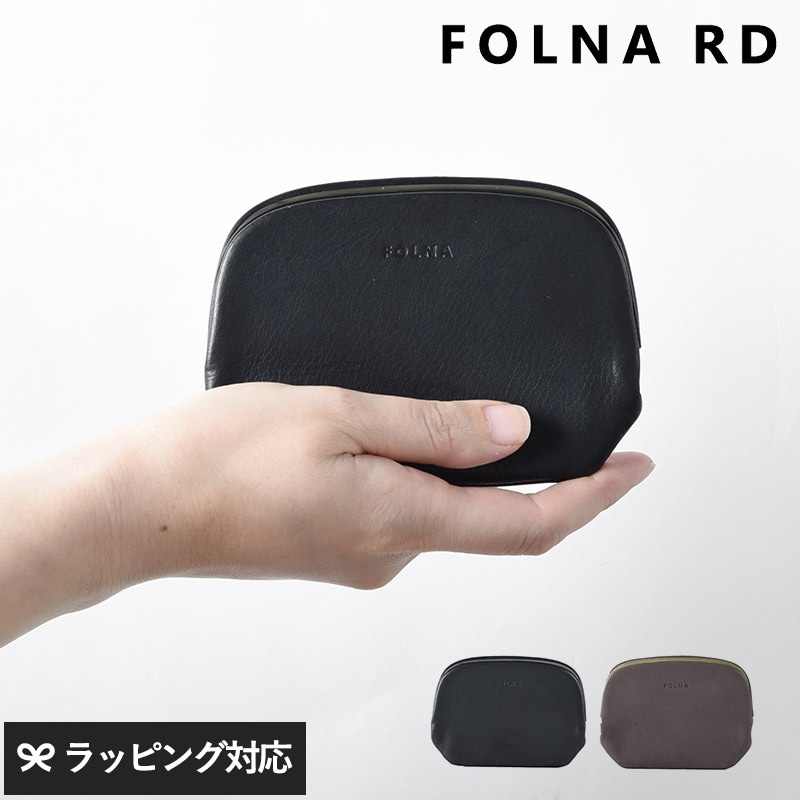 FOLNA RD フォルナアールディ ソフトレザー ショート天溝がま口 mnr-0899 財布がま口/レディース/レザー 牛革/おしゃれ/箔加工/シンプル/ミニマル/ブラック シルバー/日本産/