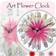 美しいお花の掛け時計♪ アートフラワークロック ガーベラ ピンク GERBERA Pink STARLINE スターライン SW-1187 PK 【代引不可】|時計|インテリア