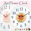 美しいお花の掛け時計♪ アートフラワークロック ガーベラ ピーチ GERBERA Peach STARLINE スターライン SW-1191 PC 【代引不可】
