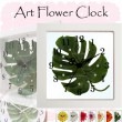 美しいお花の掛け時計♪ アートフラワークロック モンステラ MONSTERA STARLINE スターライン STW-1189 MO 【代引不可】|時計|インテリア