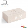 GINGKO ギンコー Flip Click Clock フリップクリッククロック ホワイトメープル GNK030005 置き時計 アラーム スヌーズクロック インテリア おしゃれ