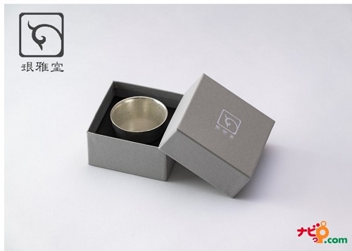 ナガエ 銀雅堂 静波 錫製 猪口 ging-127-SOJ 酒器  ビアグラス グラス ビール おちょこ プレゼント