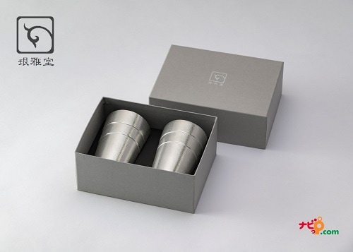 ナガエ 銀雅堂 静波 錫製  ビアグラス 2ケセット ging-131-SOJ 酒器  ビアグラス グラス ビール おちょこ プレゼント ペア