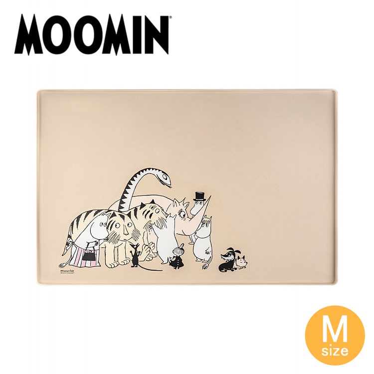 MOOMIN ペット用シリコーンマット L ベージュ MRA150012 