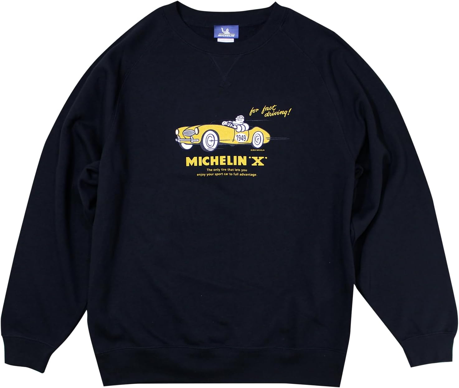 ミシュラン クルーネック スウェット 長袖 Lサイズ ネイビー