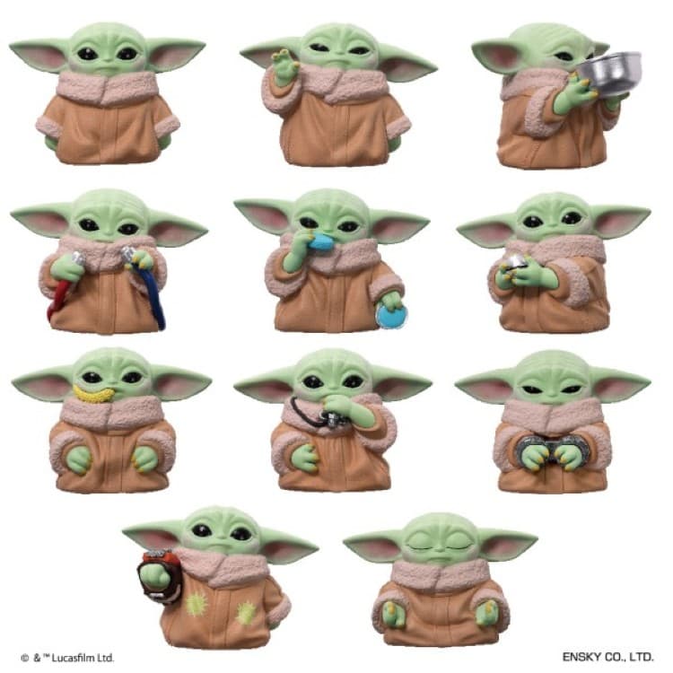 エンスカイ　スター・ウォーズ マンダロリアン グローグー ソフビパペットマスコット【1BOX 11パック入り】