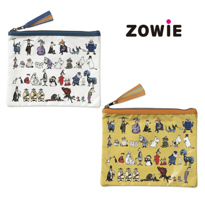 ZOWIE ムーミン オールスター フラットポーチ 80周年