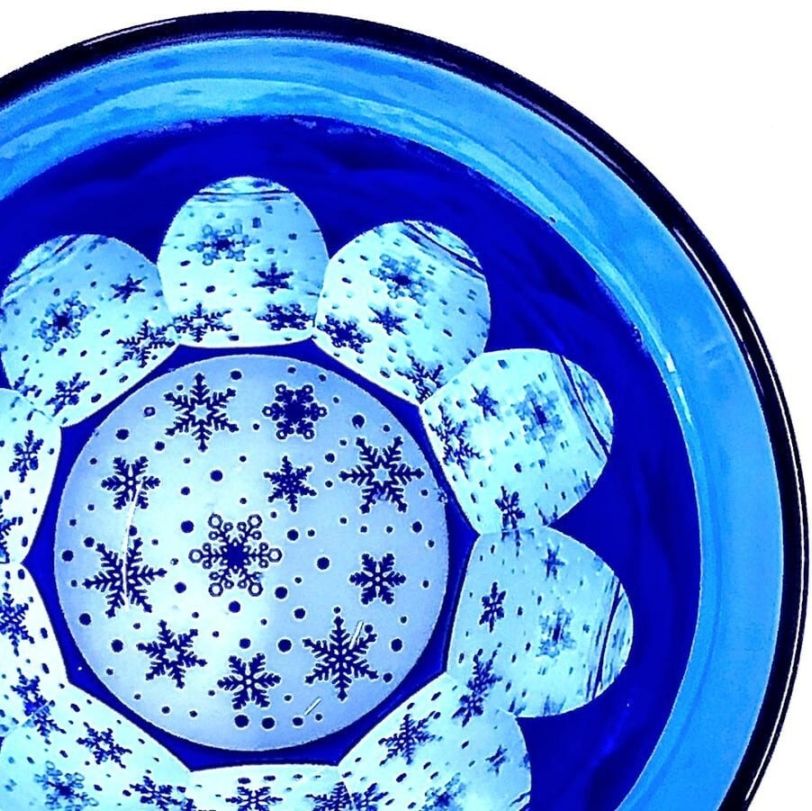 GLASS-LAB YUKI（瑠璃×ライトブルー）ぐい呑