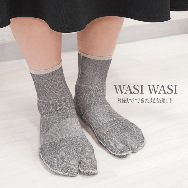 WASI WASI 和紙足袋カラーソックス レギュラー丈