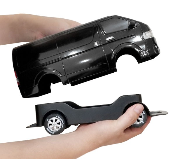トヨタ ハイエース ティッシュケース ブラック Toyota Hiace Tissue Case Black ティッシュボックス フェイス ホビー 模型 車型ティッシュケース ナビッピドットコムオンラインショップ