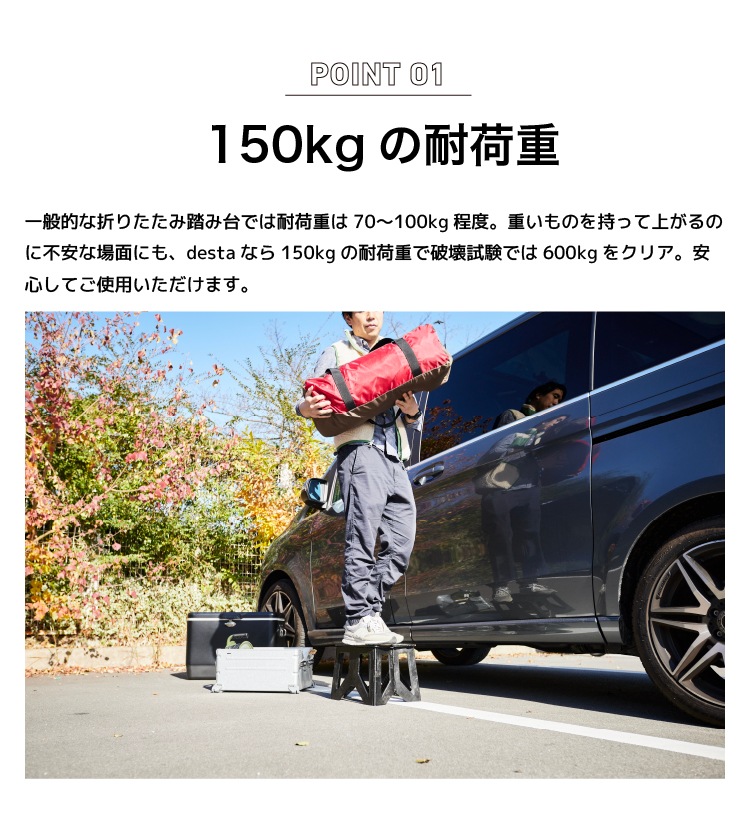 国内正規品】 長谷川工業 desta デスタ カーボン樹脂踏台 SCF-24