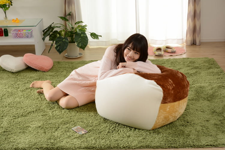 「人をダメにする食パン」ビーズクッション Lサイズ 10287-001