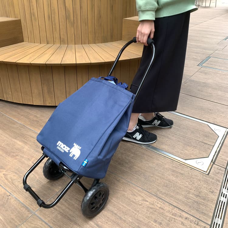 moz ショッピングキャリー トート型 ネイビー  546600