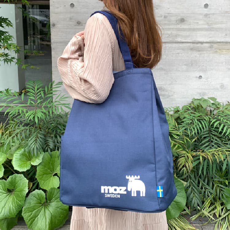 moz ショッピングキャリー トート型 ネイビー  546600