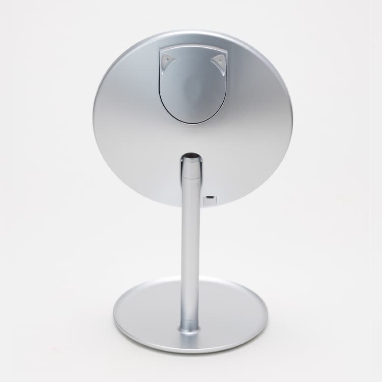 ナピュア LEDスタンドミラー 鏡 LED ライト 卓上