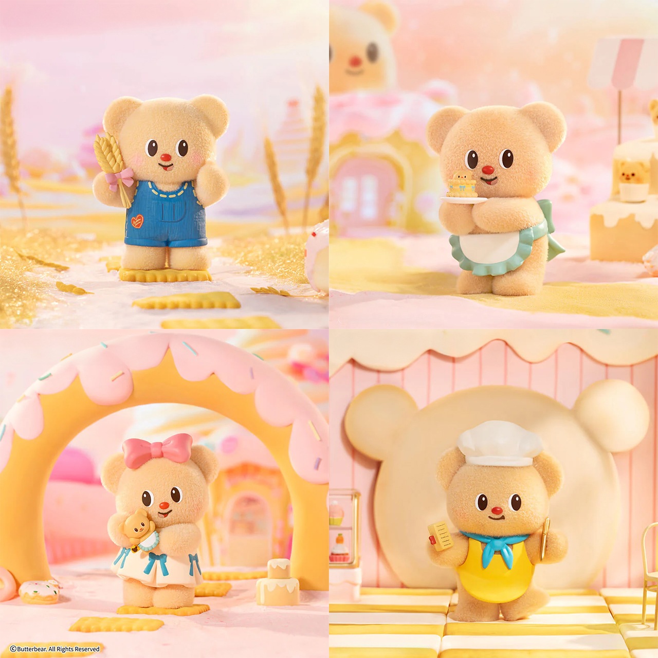 Butterbear バターベア マイ バタリー ベーカリー シリーズ ブラインドボックス 8個入りBOX