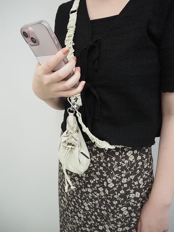 ALTROSE 巾着付き くしゅくしゅストラップ