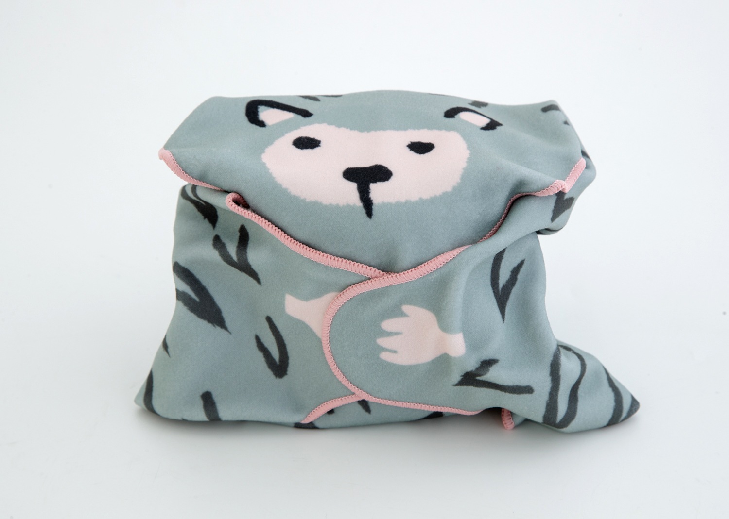 保冷くっつきランチクロス 2点セット(トラ・ハリネズミ)