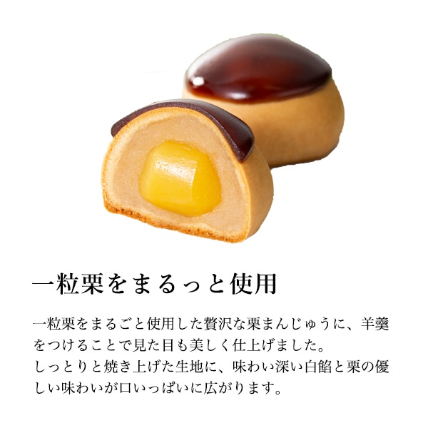 一粒栗入り栗まんじゅう 6個入