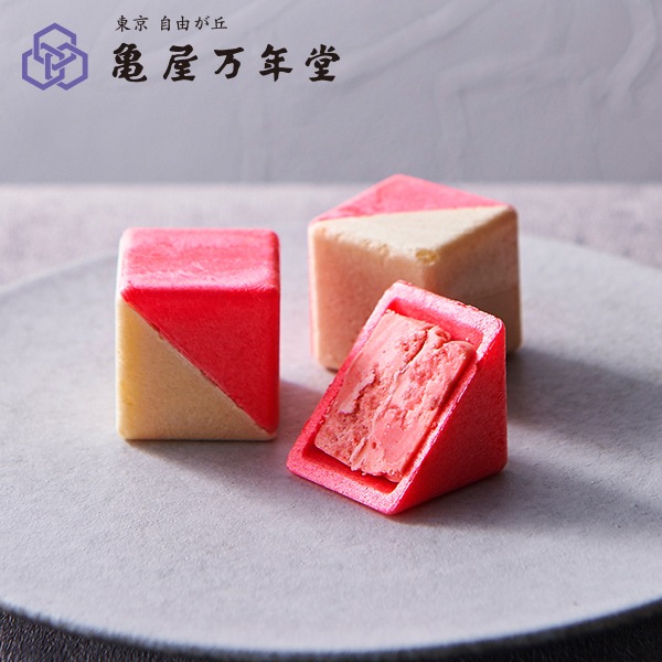 【常温便】東京もなか いちご 単品【亀屋万年堂の代表菓子】