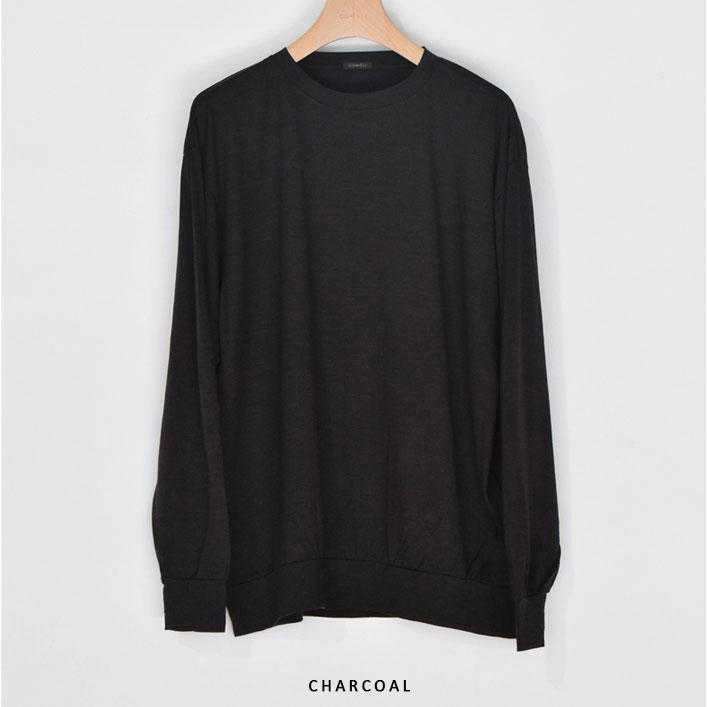 COMOLI(コモリ) 新座店 COMOLI サマーウール長袖クルー NAVY,3 Tシャツ/カットソー(七分/長袖)
