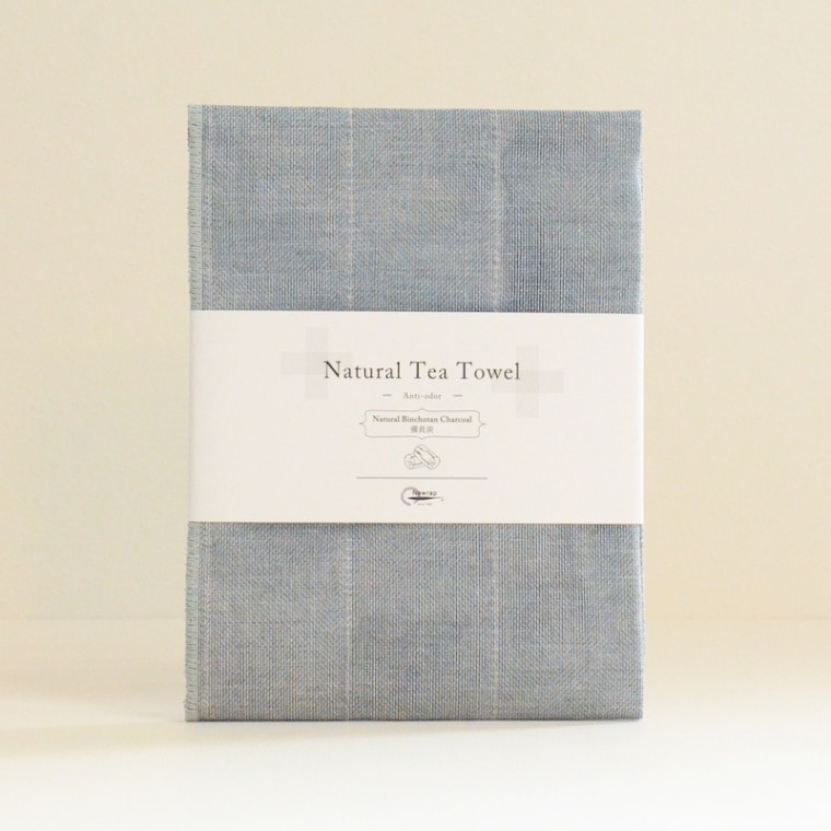 ナチュラルティータオル　-備長炭-